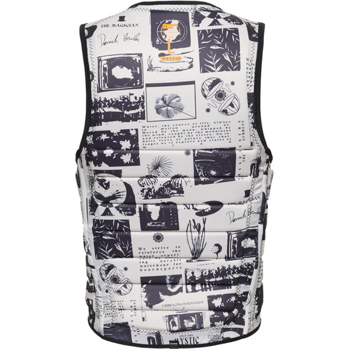 2023 Mystic Mens The Dom Wake Impact Vest 35005.230237 - Black / White